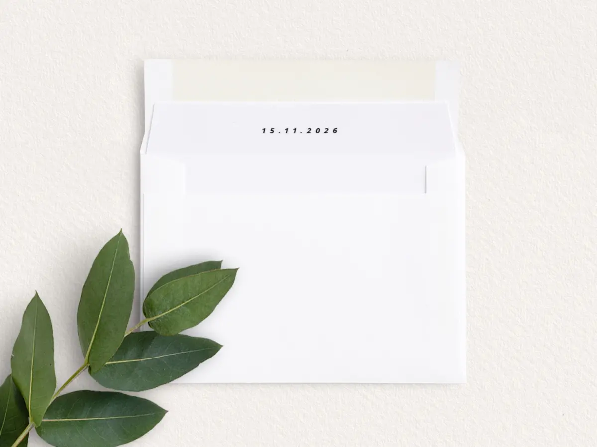 Envelope Liner inside Envelope