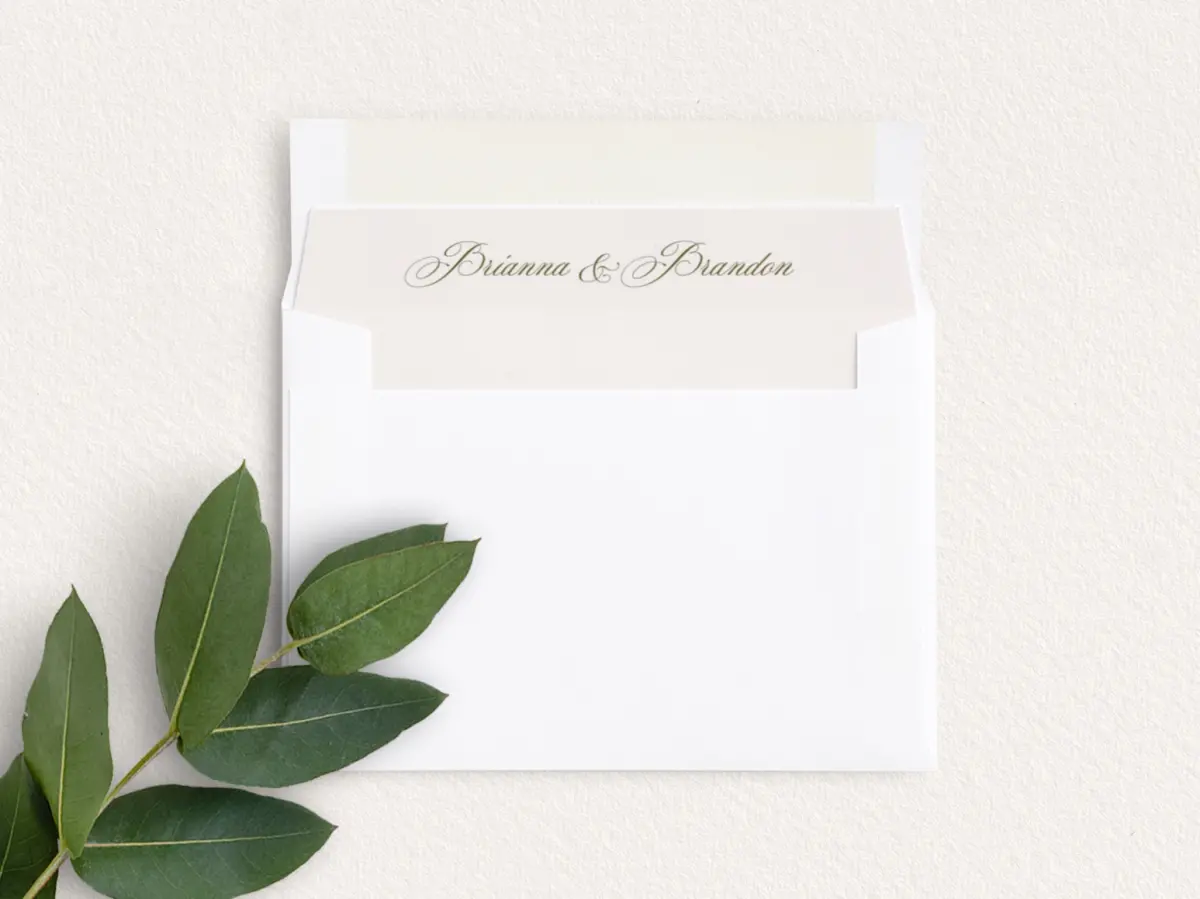 Envelope Liner inside Envelope