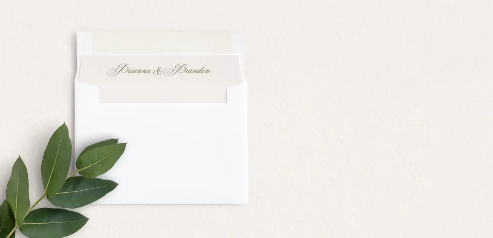 Envelope Liner inside Envelope
