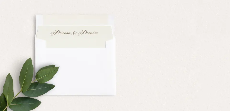 Envelope Liner inside Envelope