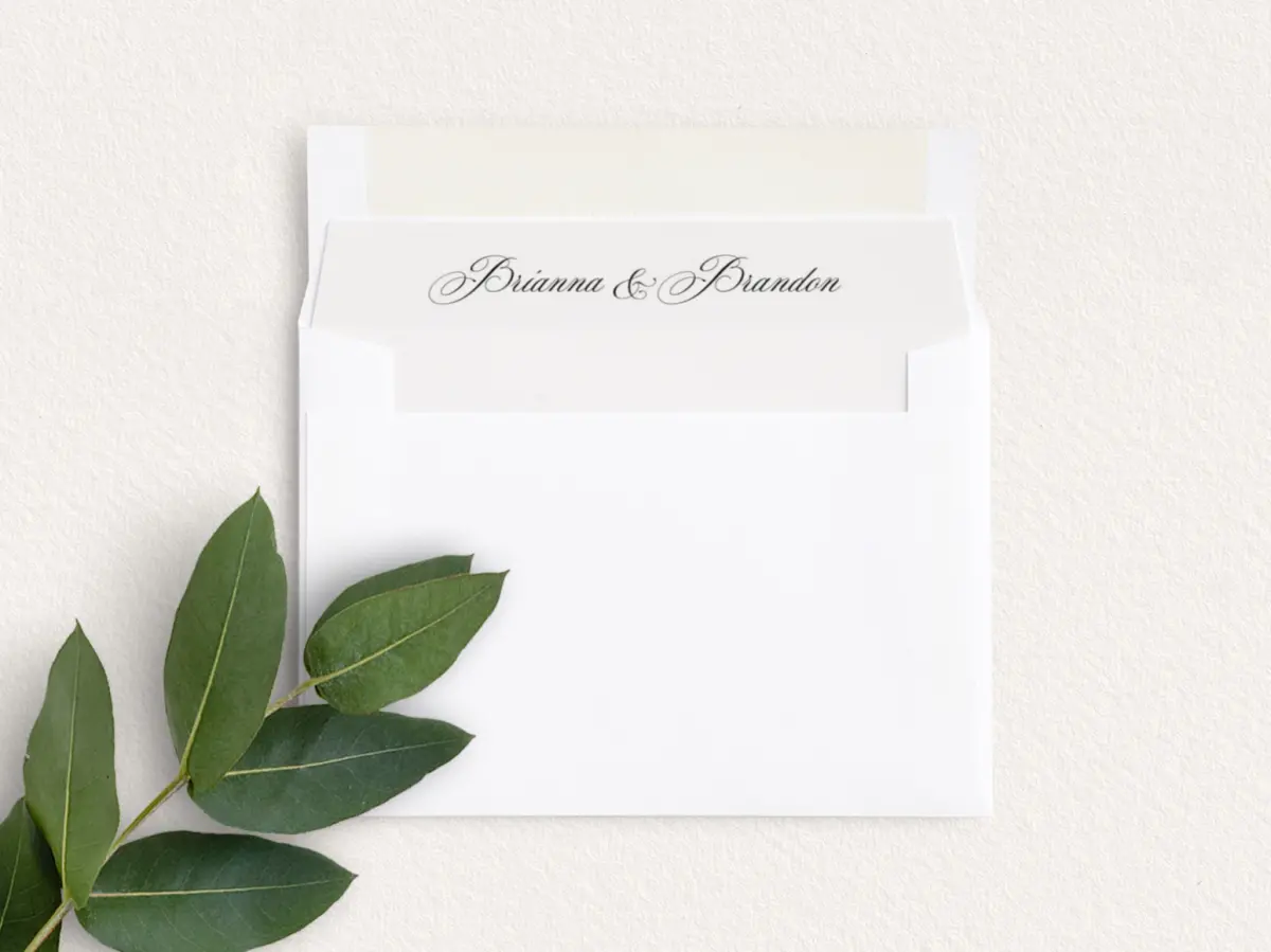 Envelope Liner inside Envelope