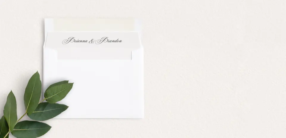 Envelope Liner inside Envelope