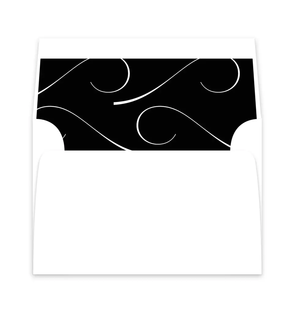 This is a  6" x 5.812" Envelope Liners (ELP) called Love Infinity printed in full color