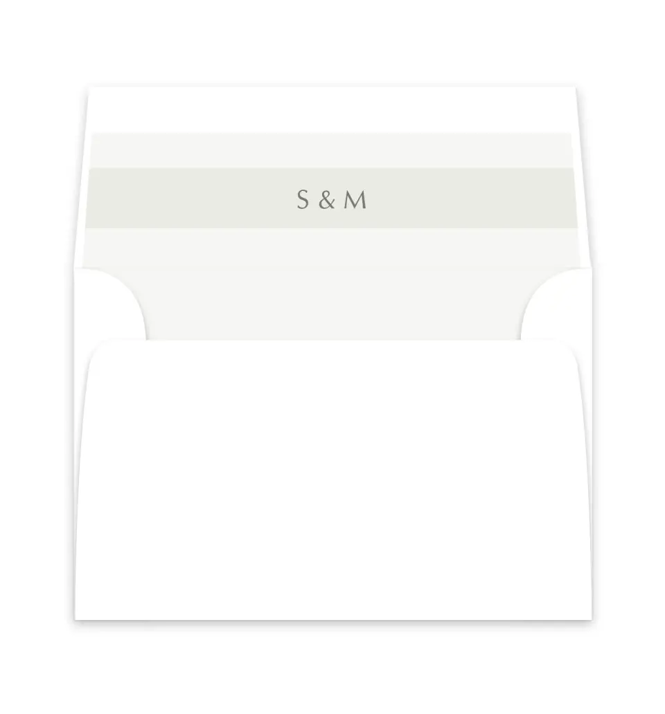 This is a  6" x 5.812" Envelope Liners (ELP) called Exquisitely Simple printed in full color