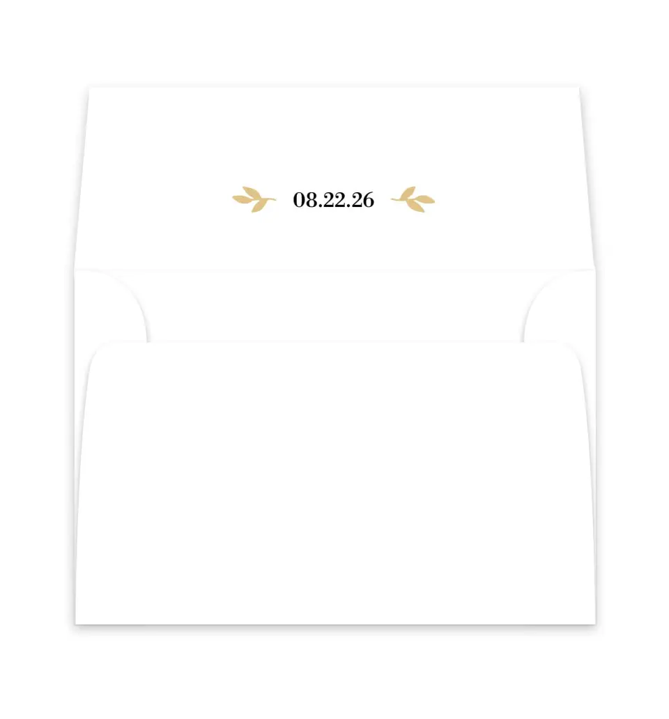 This is a  6" x 5.812" Envelope Liners (ELP) called Charming Monogram printed in full color