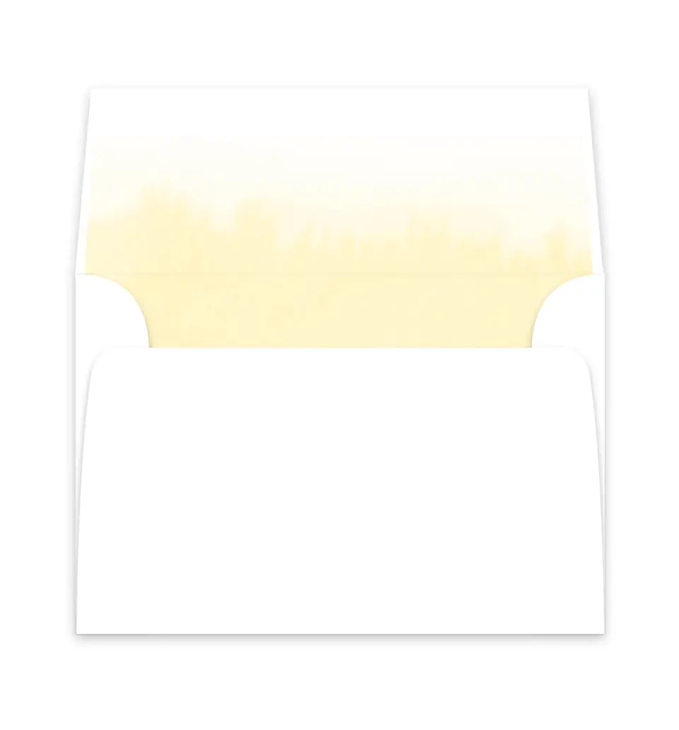 This is a  6" x 5.812" Envelope Liners (ELP) called Cascading Light printed in full color