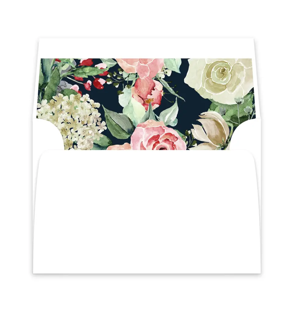 This is a  6" x 5.812" Envelope Liners (ELP) called Garden Dream printed in full color