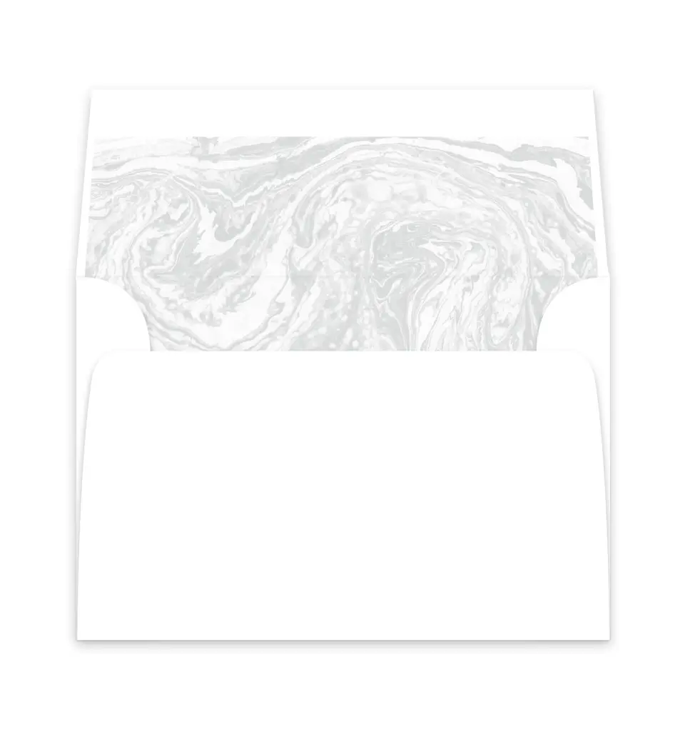 This is a  6" x 5.812" Envelope Liners (ELP) called Marble Mystique printed in full color