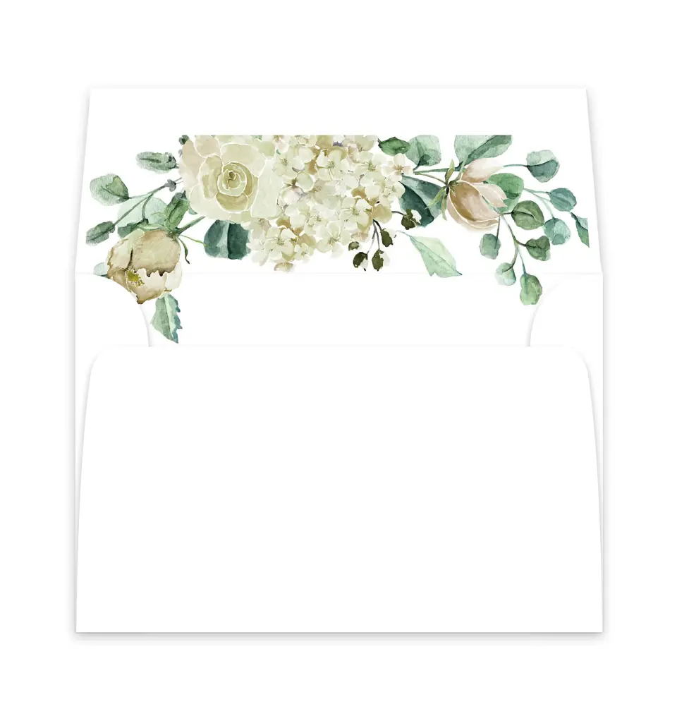 This is a  6" x 5.812" Envelope Liners (ELP) called Divine Romance printed in full color
