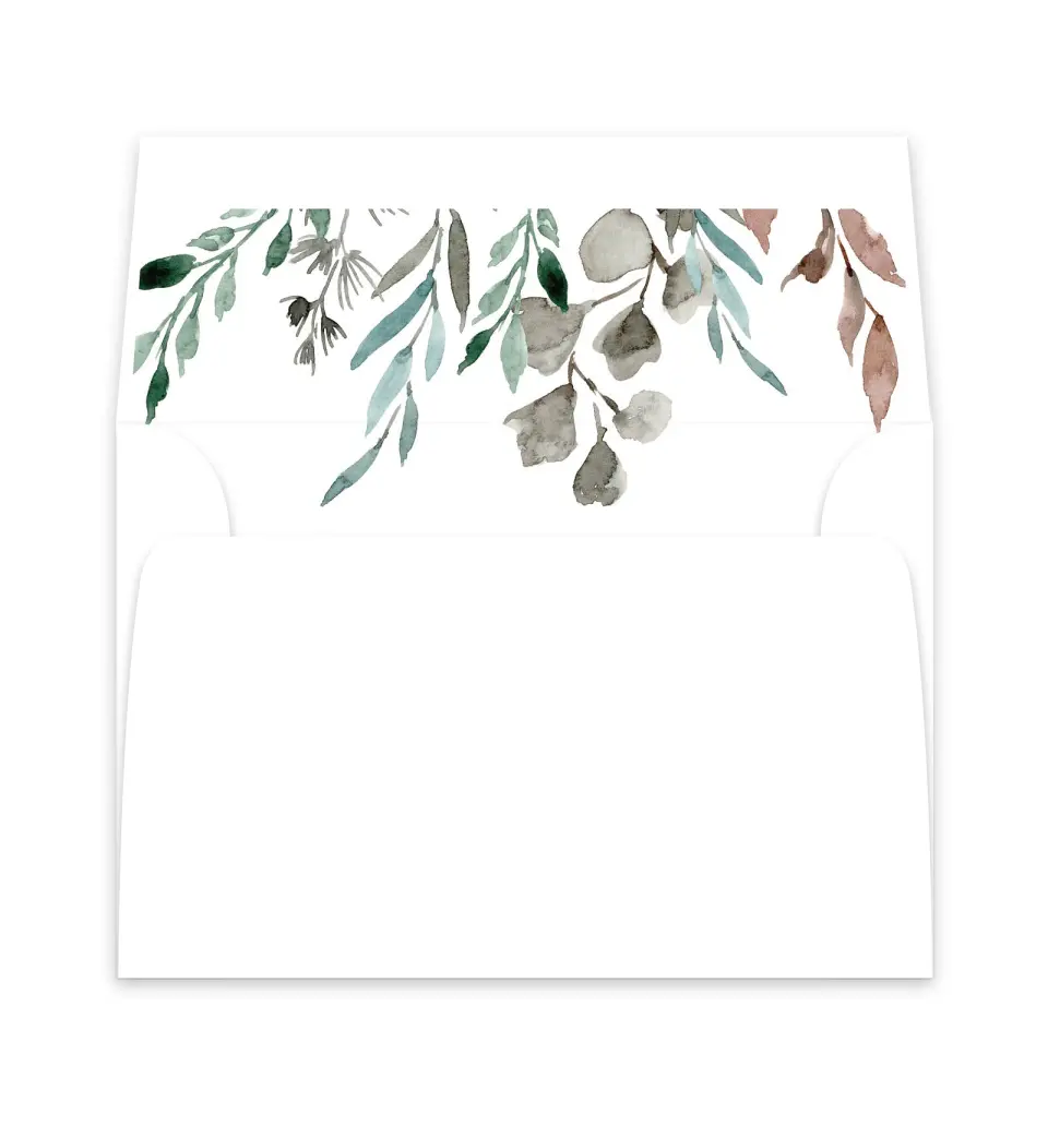 This is a  6" x 5.812" Envelope Liners (ELP) called Eternal Autumn printed in full color