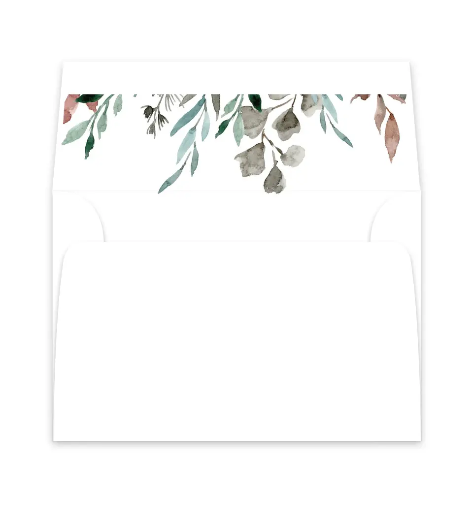 This is a  6" x 5.812" Envelope Liners (ELP) called Blissfully Fall printed in full color