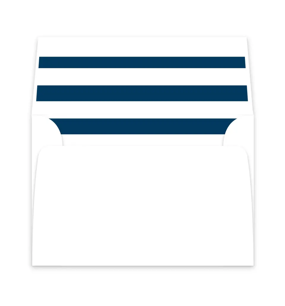 This is a  6" x 5.812" Envelope Liners (ELP) called Nautical Stripes printed in full color