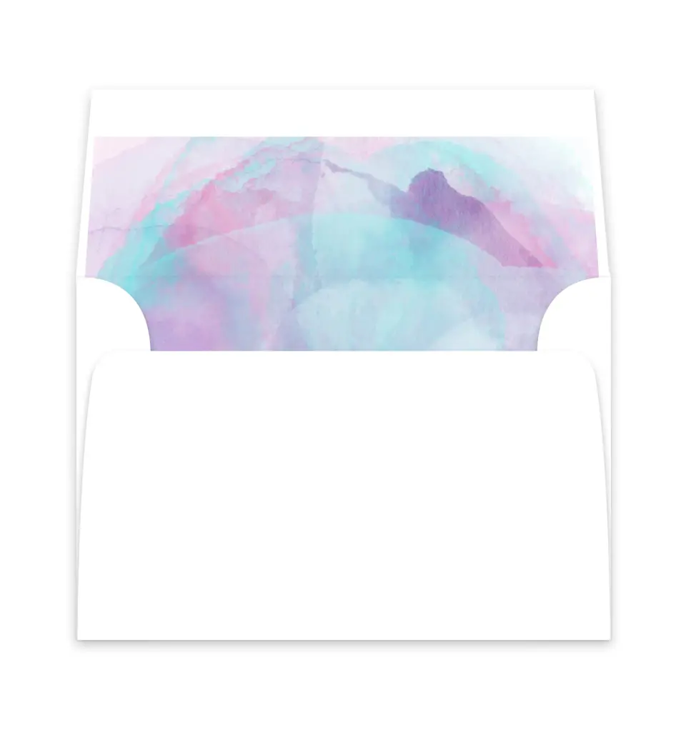 This is a  6" x 5.812" Envelope Liners (ELP) called Joyful Enchantment printed in full color