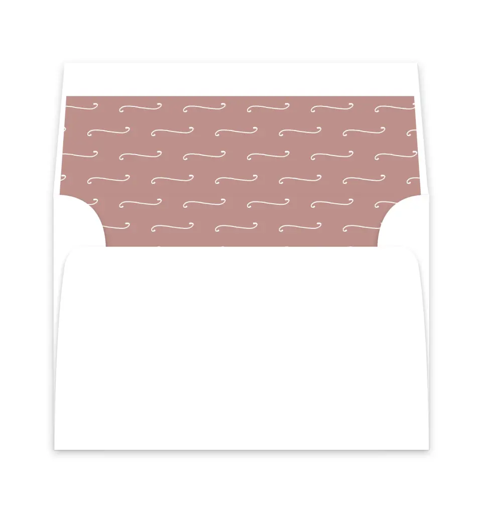 This is a  6" x 5.812" Envelope Liners (ELP) called Modern Whisper printed in full color