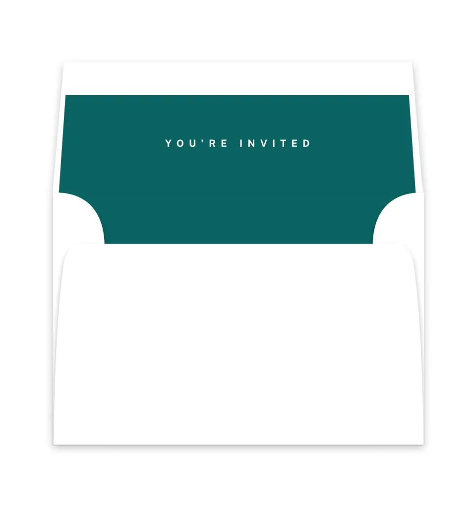 This is a  6" x 5.812" Envelope Liners (ELP) called Shaped Love printed in full color