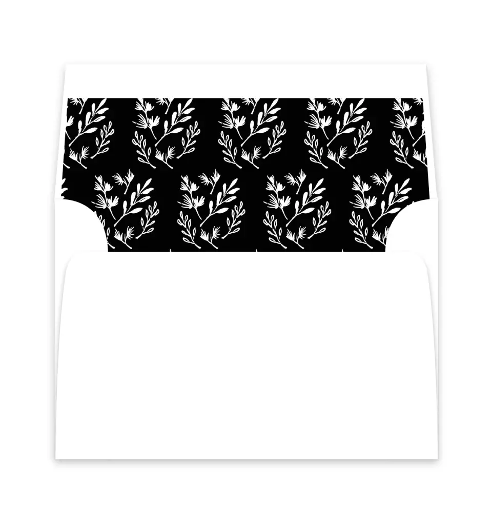 This is a  6" x 5.812" Envelope Liners (ELP) called Stacked Squares printed in full color