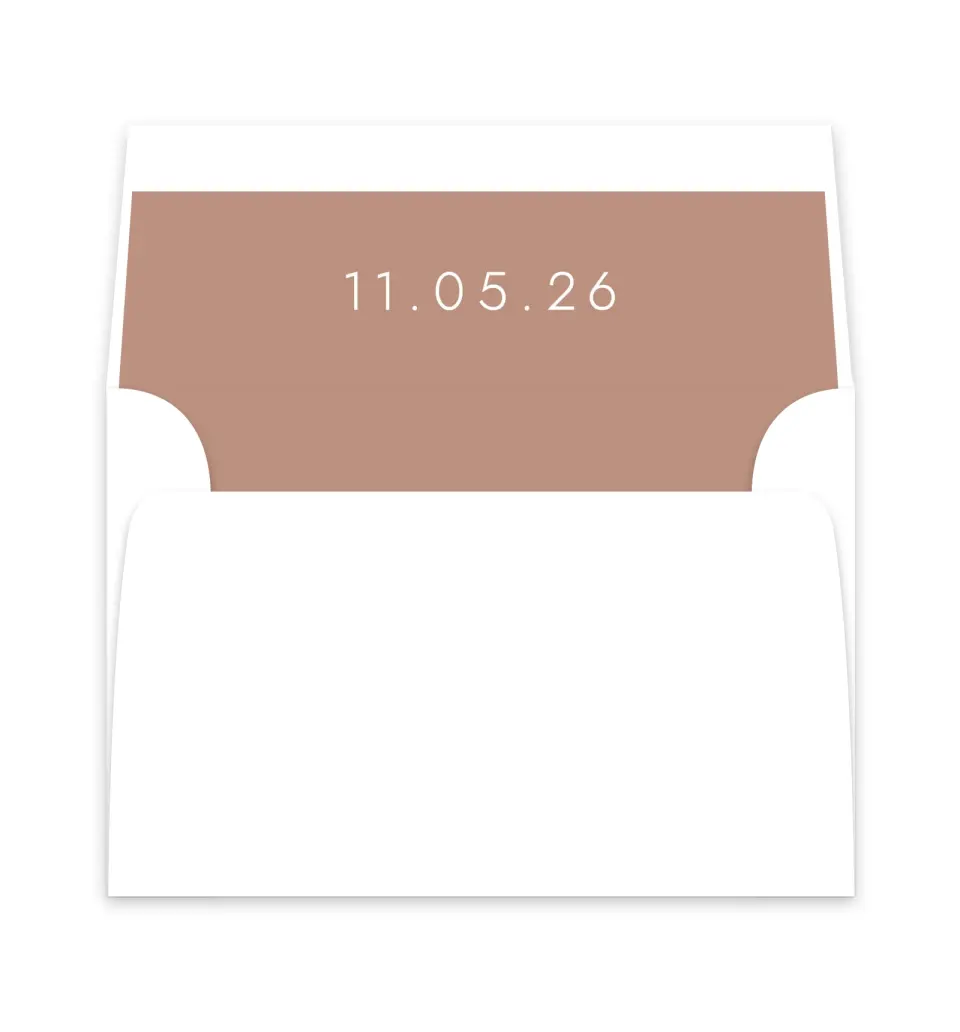 This is a  6" x 5.812" Envelope Liners (ELP) called Stacked Pair printed in full color