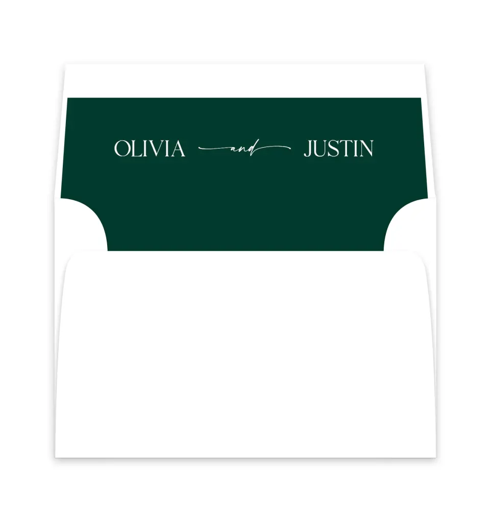 This is a  6" x 5.812" Envelope Liners (ELP) called The Olivia printed in full color