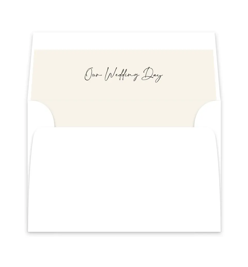 This is a  6" x 5.812" Envelope Liners (ELP) called Noble Names printed in full color