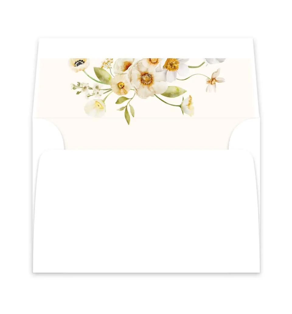 This is a  6" x 5.812" Envelope Liners (ELP) called Charming Cosmos printed in full color