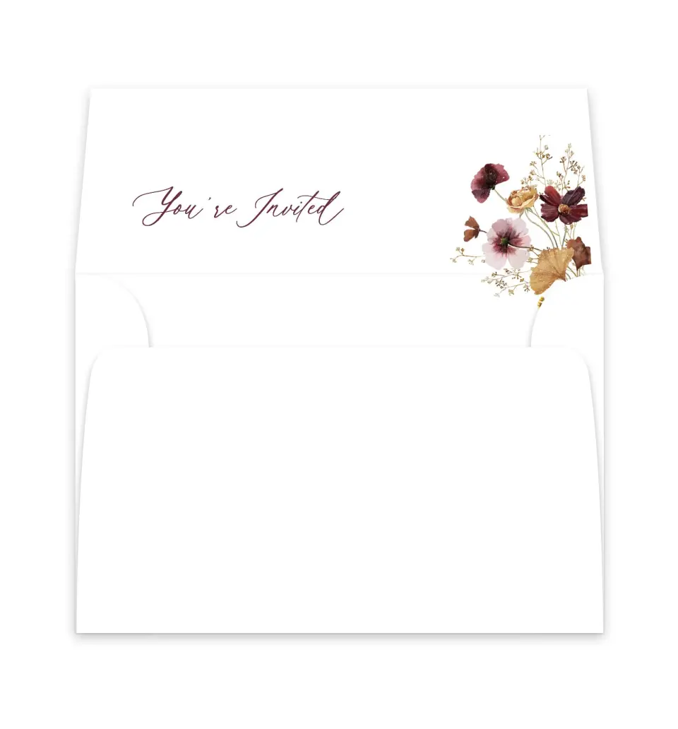 This is a  6" x 5.812" Envelope Liners (ELP) called Harvest Meadows printed in full color