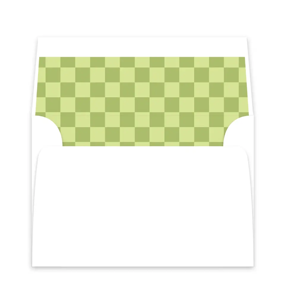 This is a  6" x 5.812" Envelope Liners (ELP) called The Abigail printed in full color