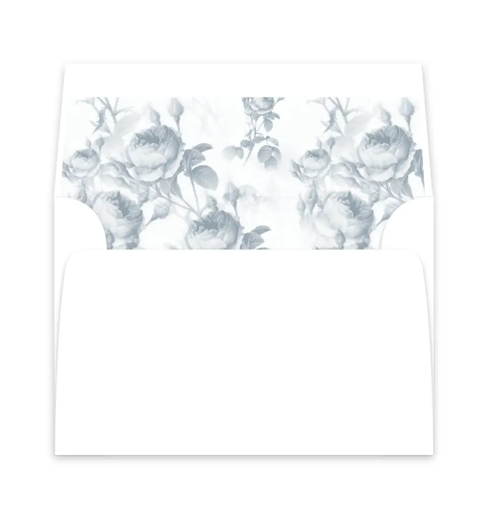 This is a  6" x 5.812" Envelope Liners (ELP) called Flowering Frame printed in full color