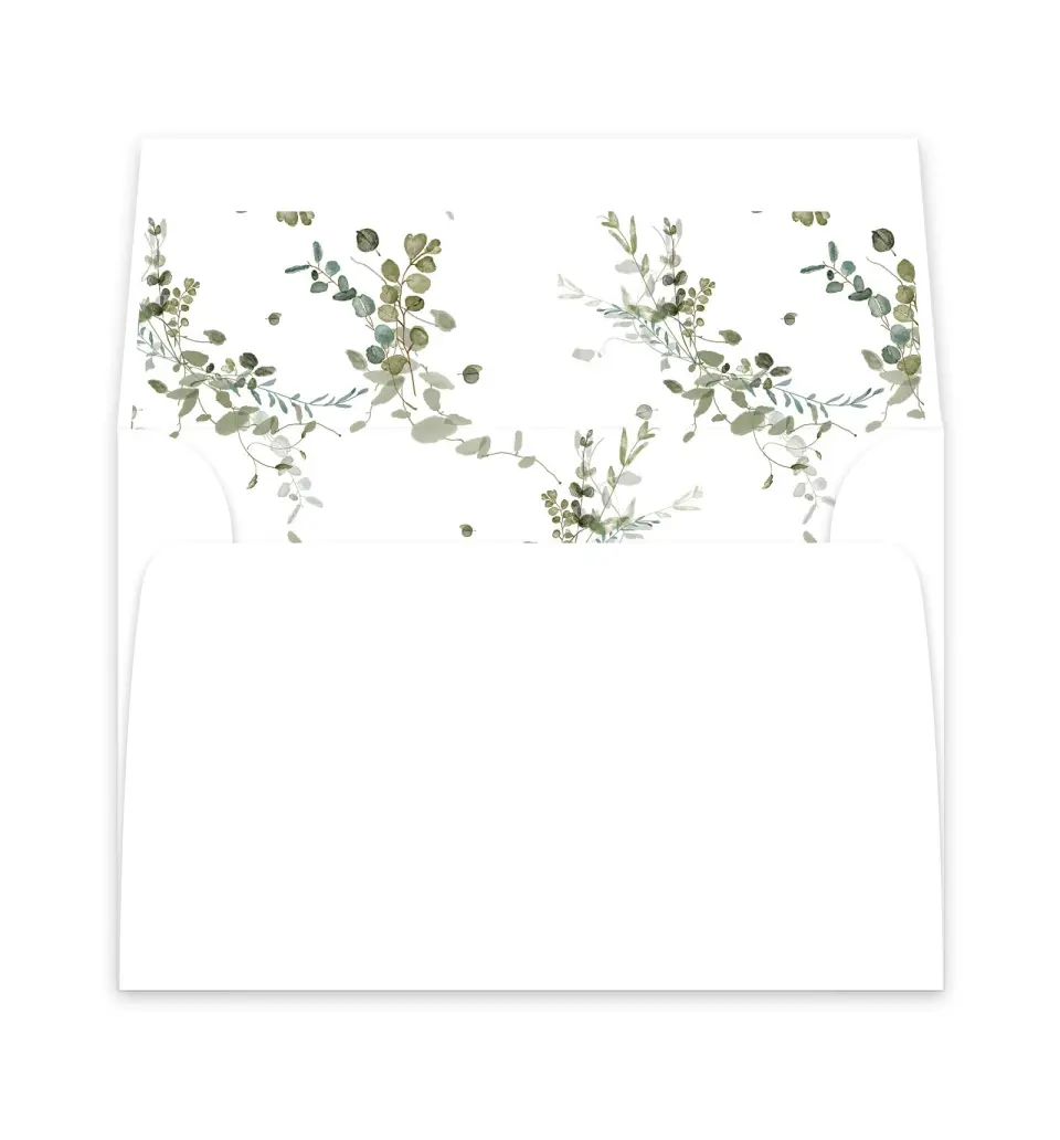 This is a  6" x 5.812" Envelope Liners (ELP) called The Hailey printed in full color