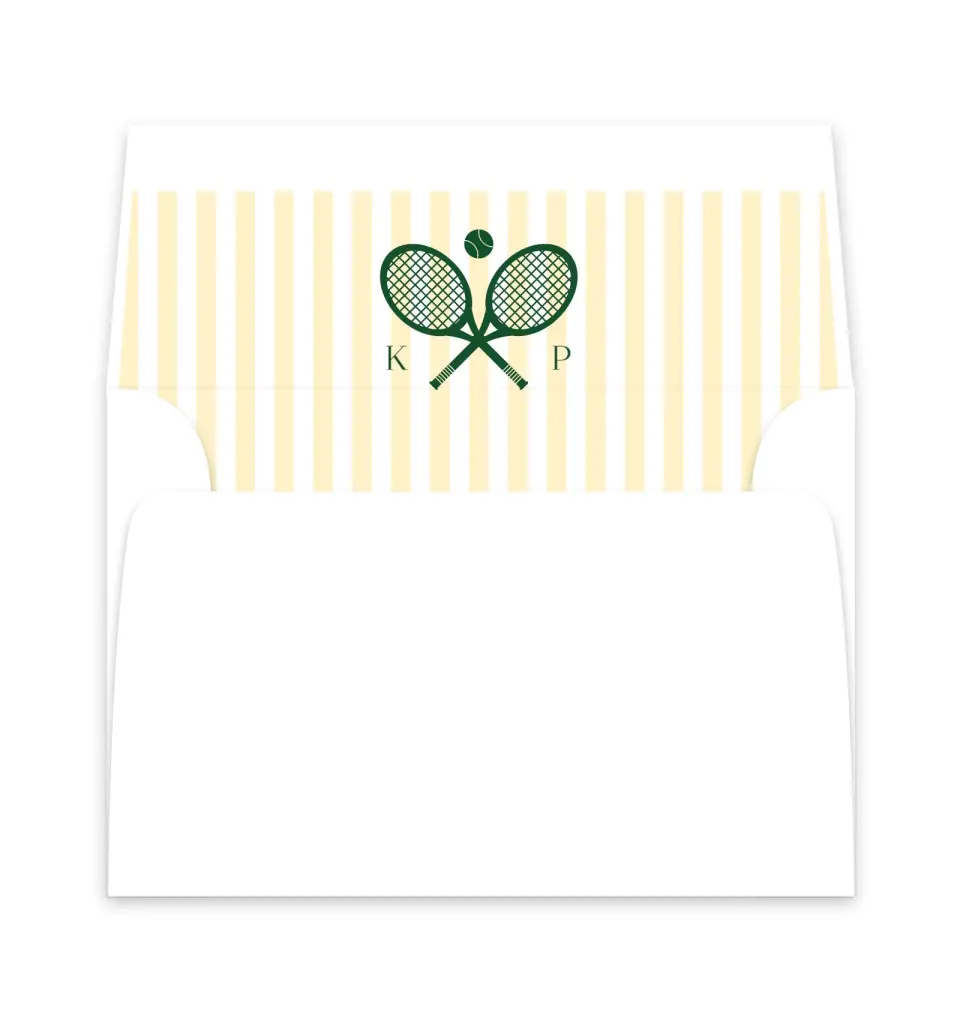 This is a  6" x 5.812" Envelope Liners (ELP) called A Perfect Match printed in full color