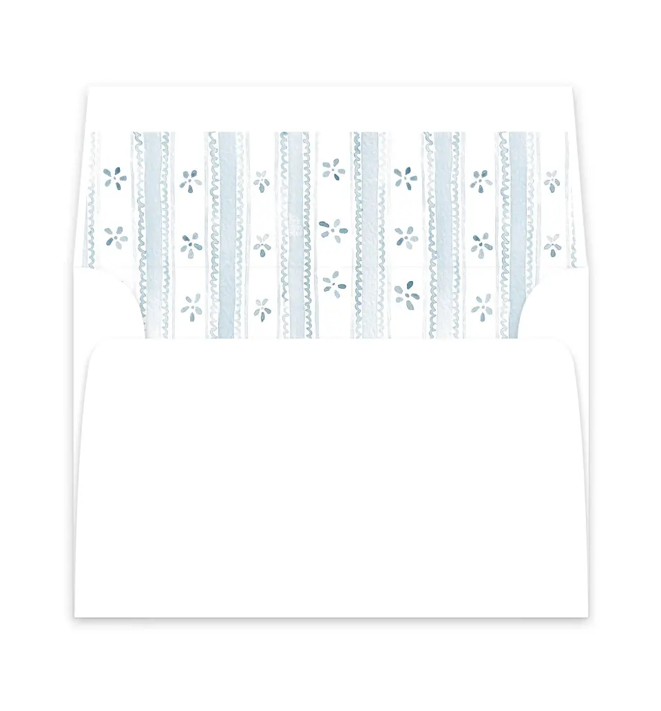 This is a  6" x 5.812" Envelope Liners (ELP) called Southern Belle printed in full color
