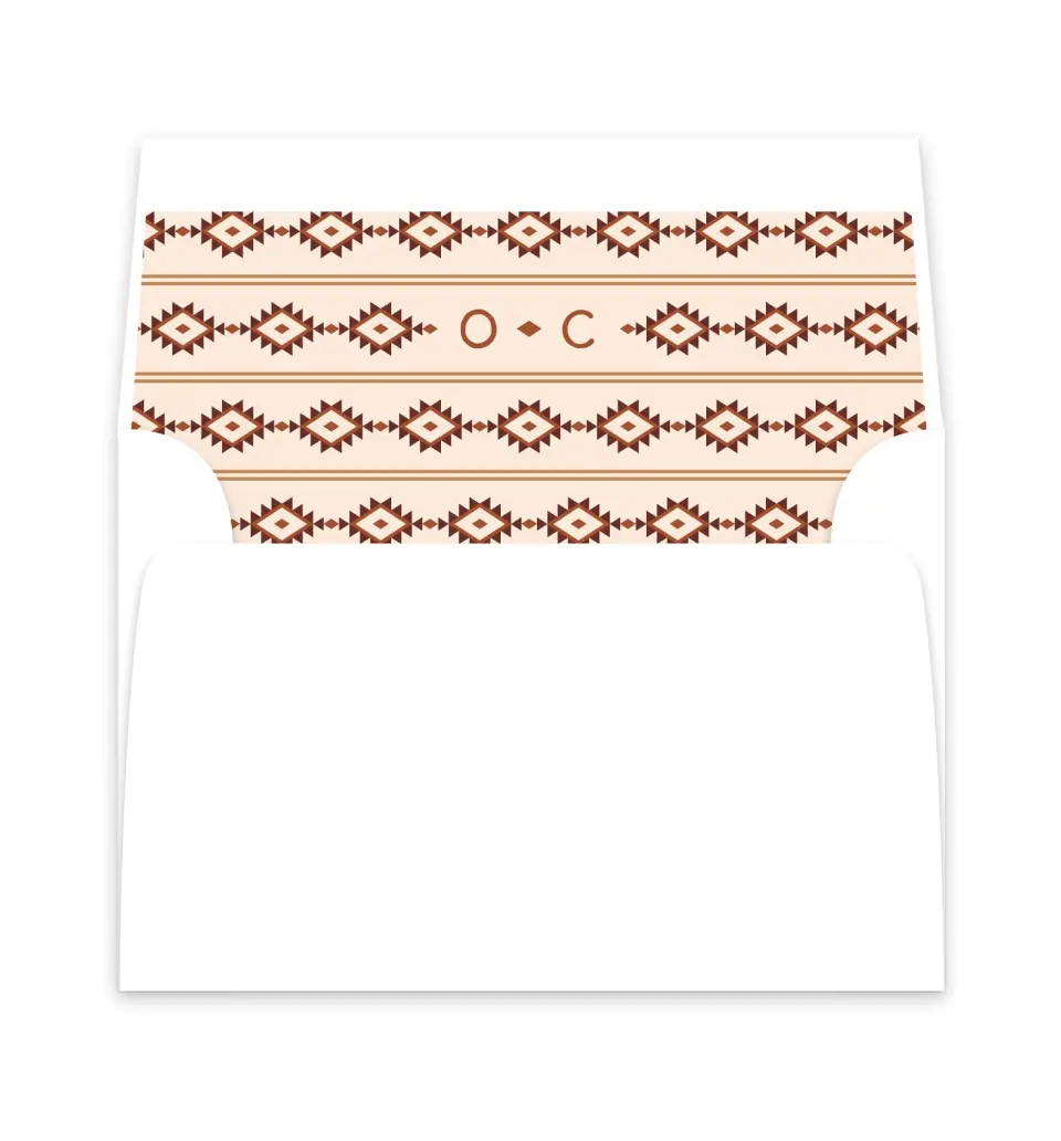 This is a  6" x 5.812" Envelope Liners (ELP) called Wild at Heart printed in full color
