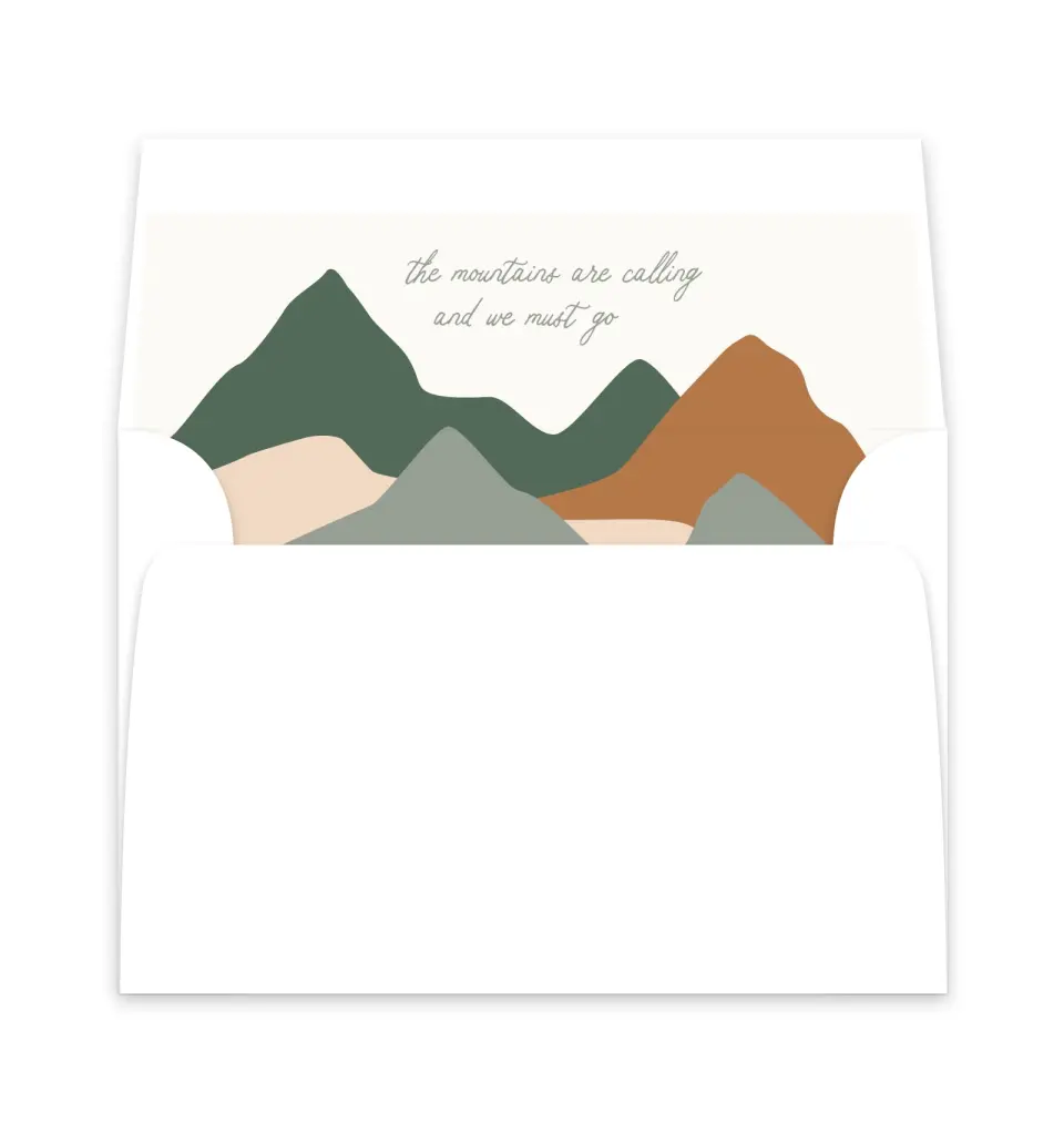 This is a  6" x 5.812" Envelope Liners (ELP) called Elevated Adventures printed in full color