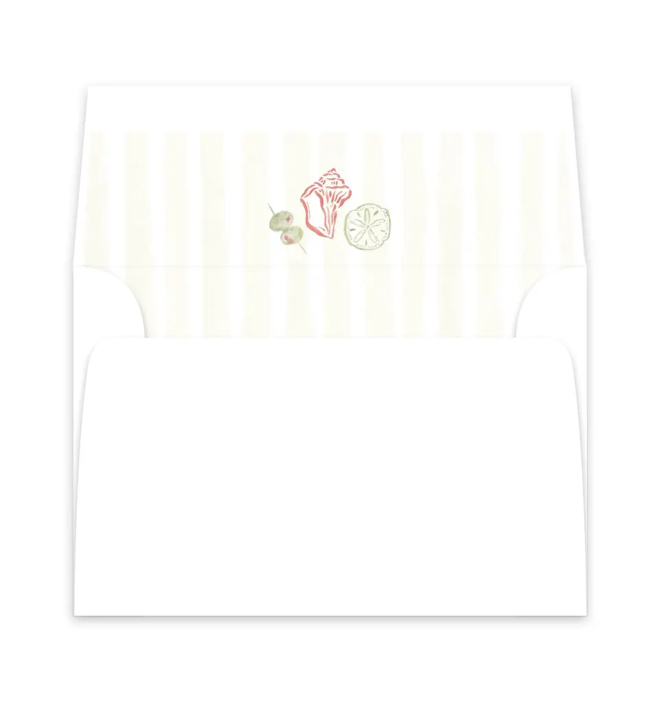 This is a  6" x 5.812" Envelope Liners (ELP) called Positano Daydream printed in full color