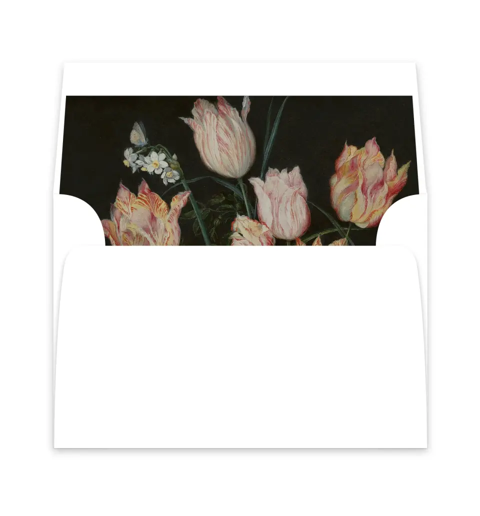 This is a  6" x 5.812" Envelope Liners (ELP) called Grand Party printed in full color