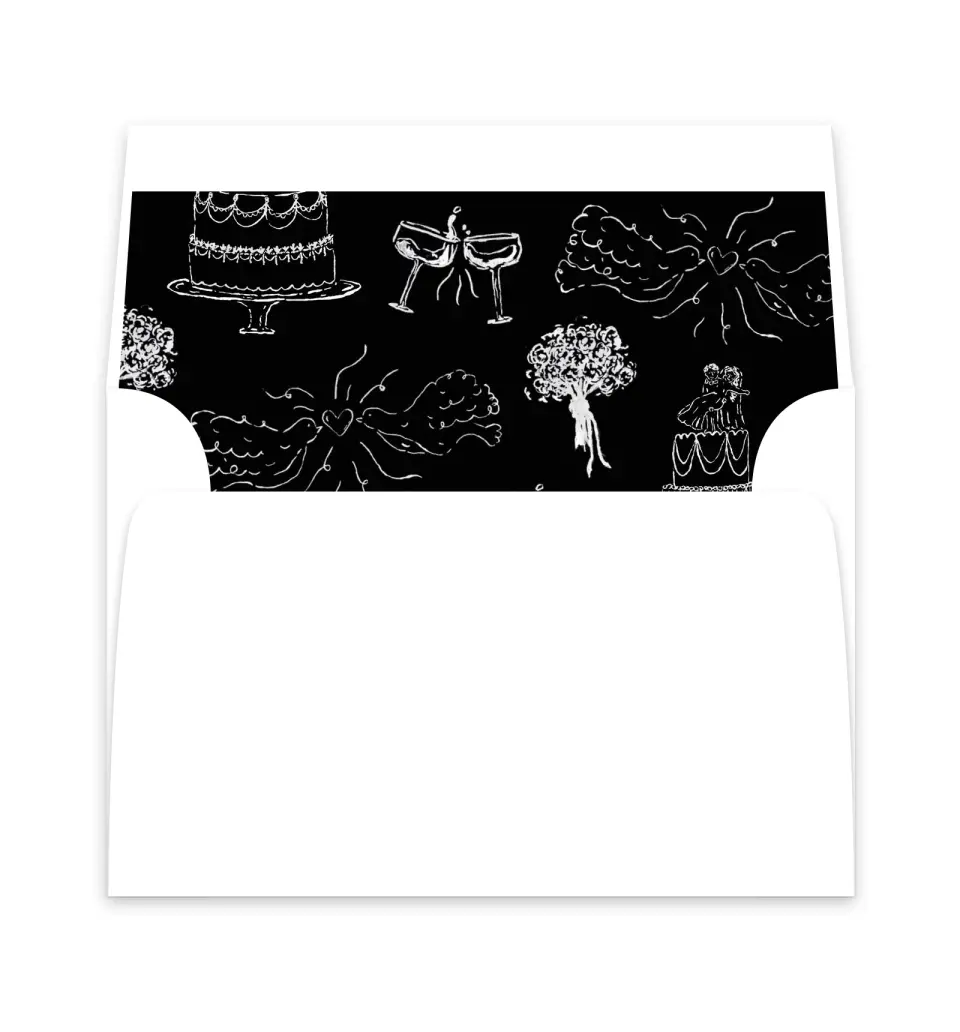 This is a  6" x 5.812" Envelope Liners (ELP) called Mi Amor printed in full color