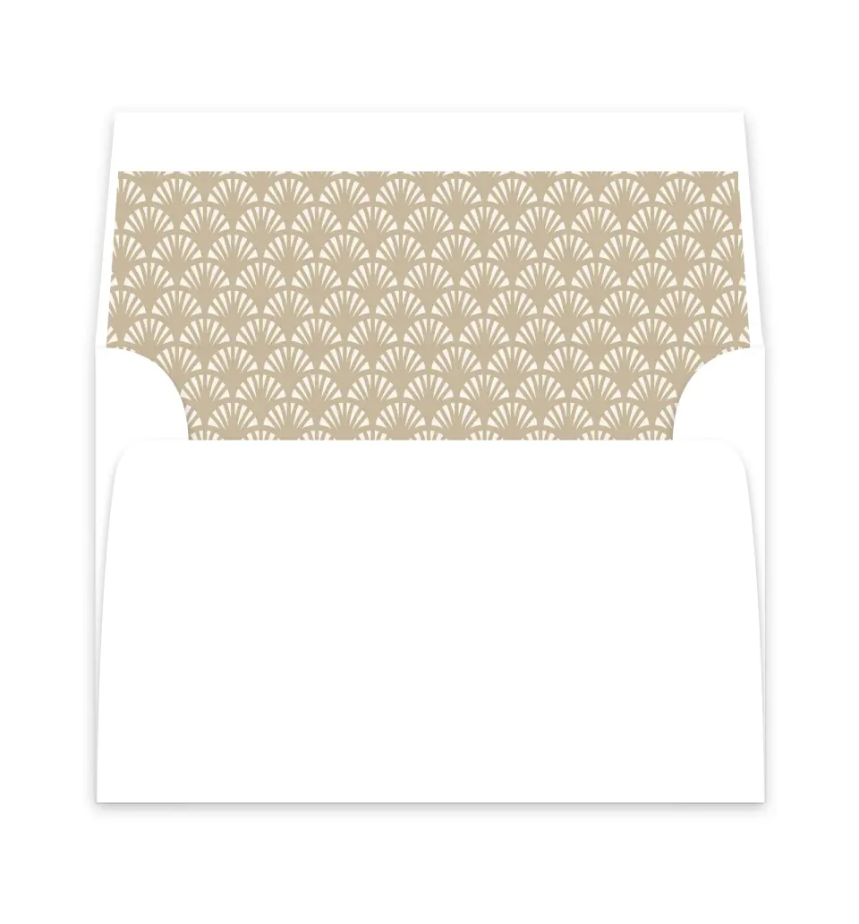 This is a  6" x 5.812" Envelope Liners (ELP) called Elegant Shell printed in full color