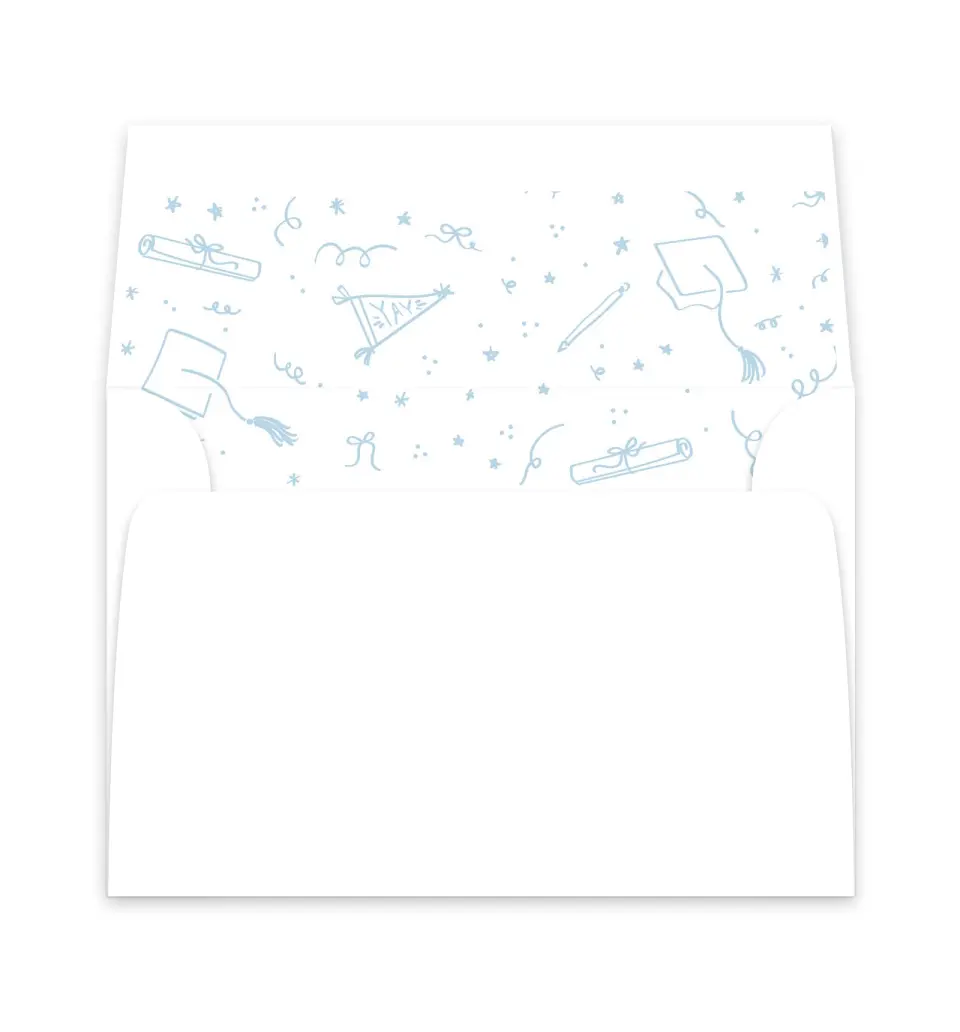 This is a  6" x 5.812" Envelope Liners (ELP) called Doodles in the Margin printed in full color