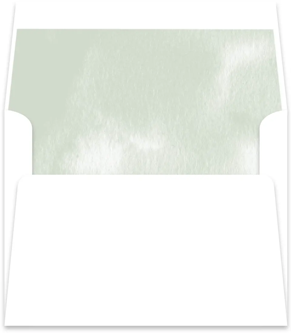 This is a Envelope Liners for 4.375 x 5.75 Card Envelope Liner called Watercolor Laurel printed in full color