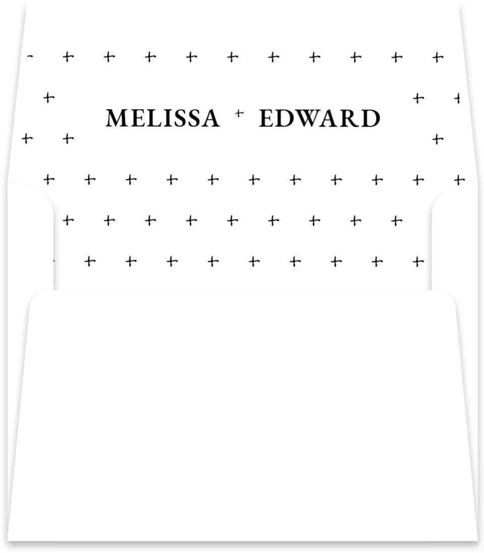 This is a Envelope Liners for 4.375 x 5.75 Card Envelope Liner called Sensibly Simple printed in full color