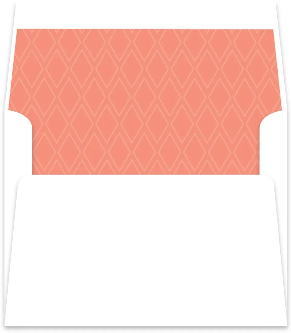 This is a Envelope Liners for 4.375 x 5.75 Card Envelope Liner called Diamond Garden printed in full color