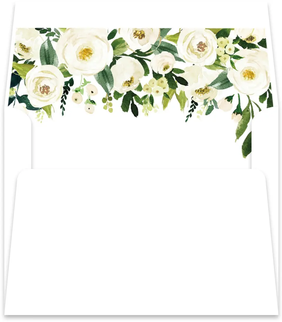 This is a  5½" x 5.9251" Envelope Liners (ELR) called Elegant Garden printed in full color