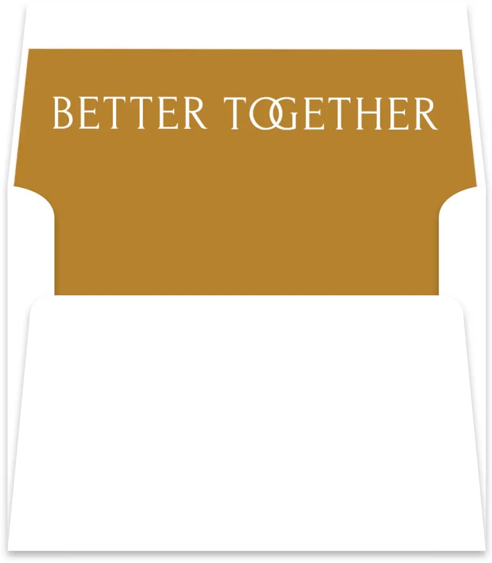 This is a  5½" x 5.9251" Envelope Liners (ELR) called Joined Together printed in full color