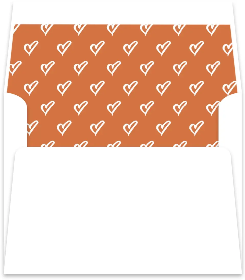 This is a  5½" x 5.9251" Envelope Liners (ELR) called Celebrate Love printed in full color