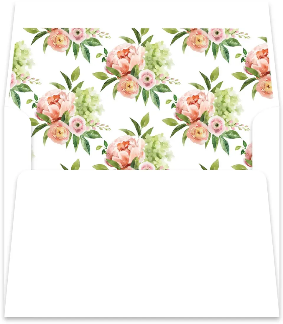 This is a  5½" x 5.9251" Envelope Liners (ELR) called Elegant Unity printed in full color