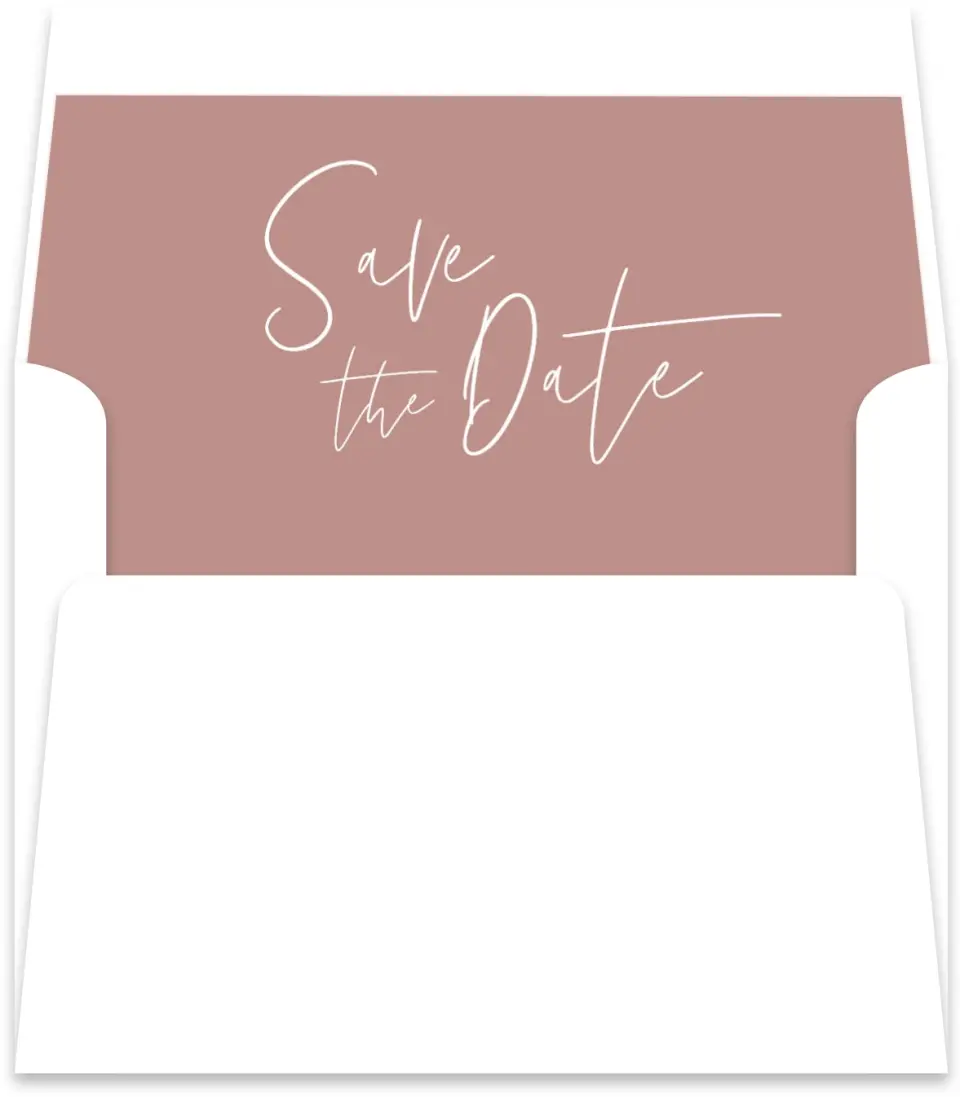 This is a  5½" x 5.9251" Envelope Liners (ELR) called Stylish Script printed in full color