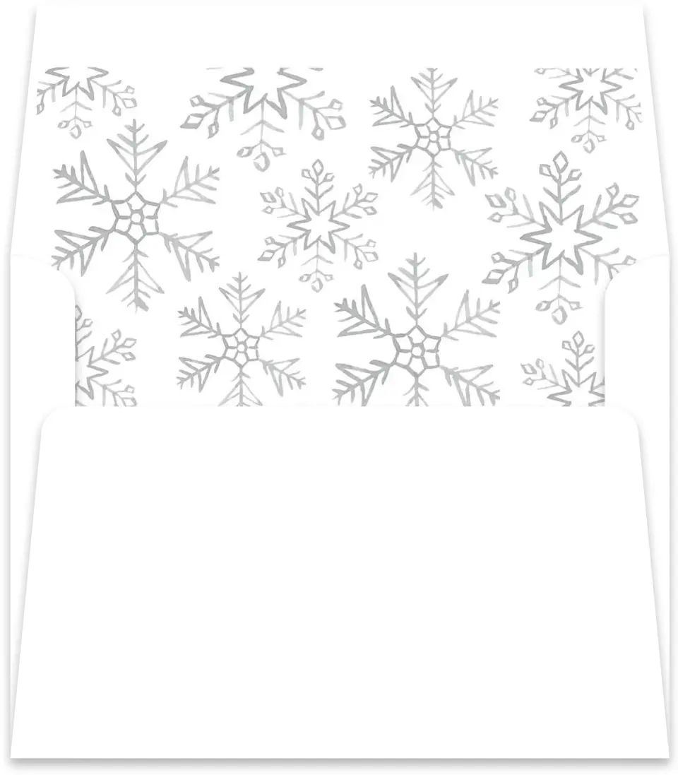 This is a Envelope Liners for 4.375 x 5.75 Card Envelope Liner called Holiday Design printed in full color