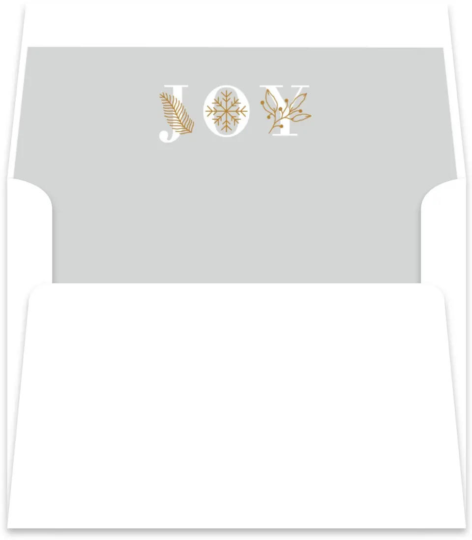 This is a Envelope Liners for 4.375 x 5.75 Card Envelope Liner called Holiday Design printed in full color