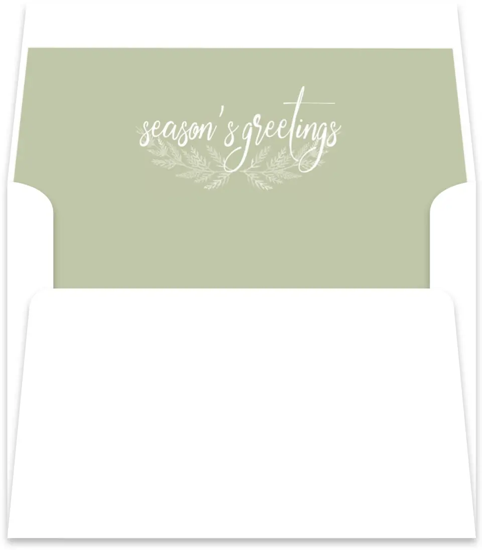 This is a Envelope Liners for 4.375 x 5.75 Card Envelope Liner called Holiday Design printed in full color