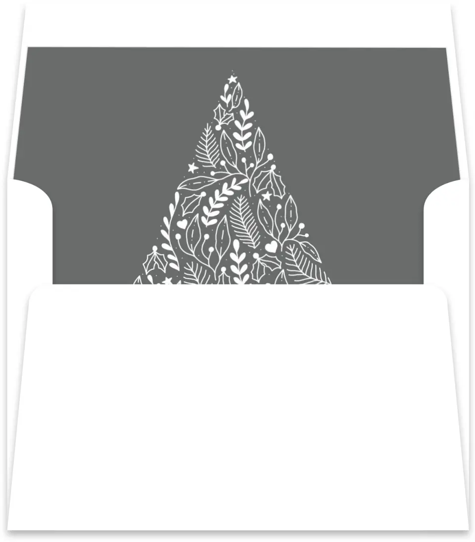 This is a Envelope Liners for 4.375 x 5.75 Card Envelope Liner called Holiday Design printed in full color