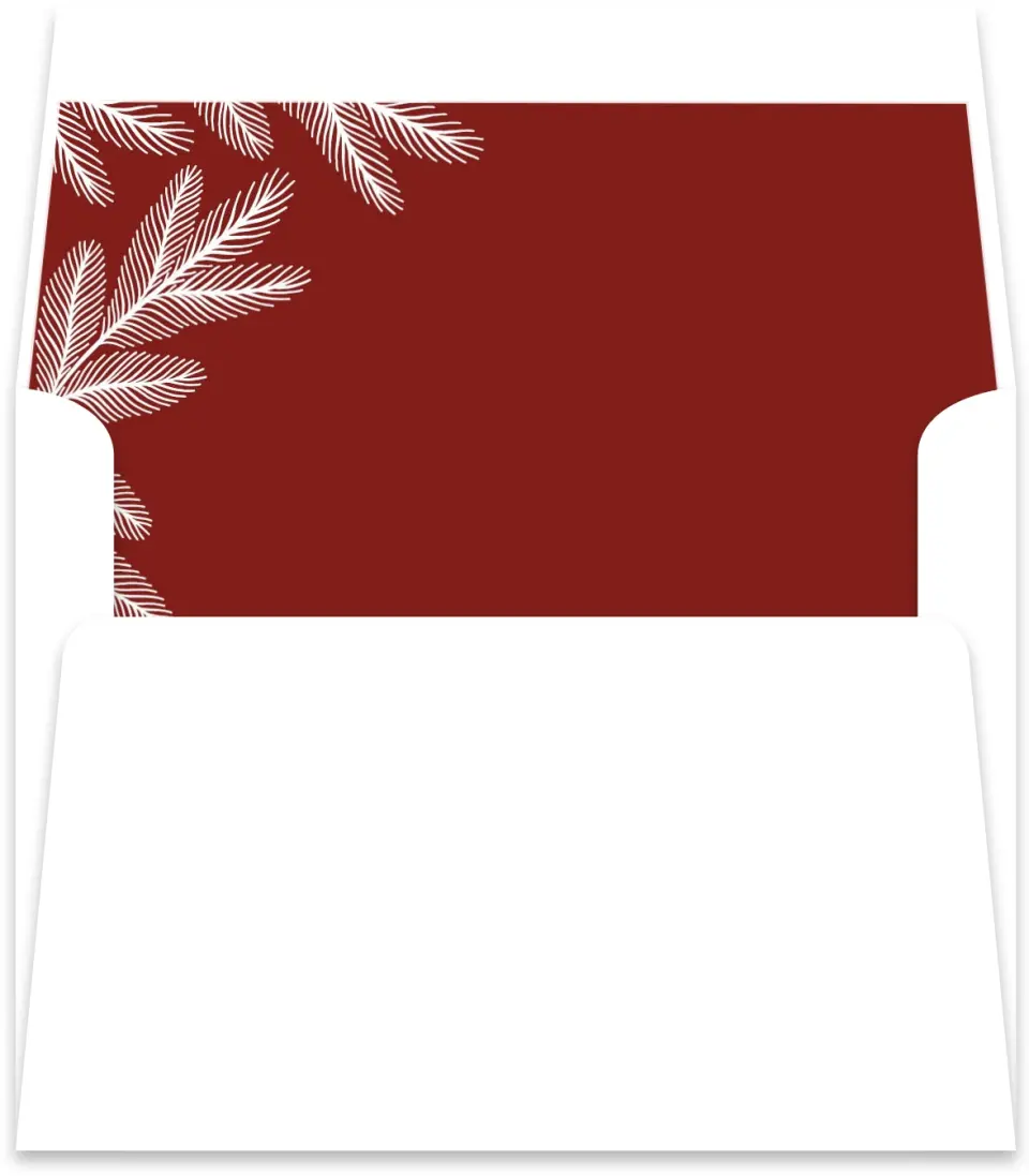 This is a Envelope Liners for 4.375 x 5.75 Card Envelope Liner called Holiday Design printed in full color